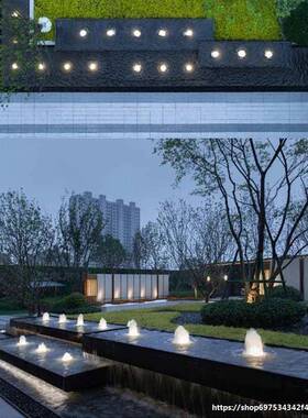 喷造景水景观广喷泉场37596泉庭院鱼池装饰造景设环备涌泉水循喷