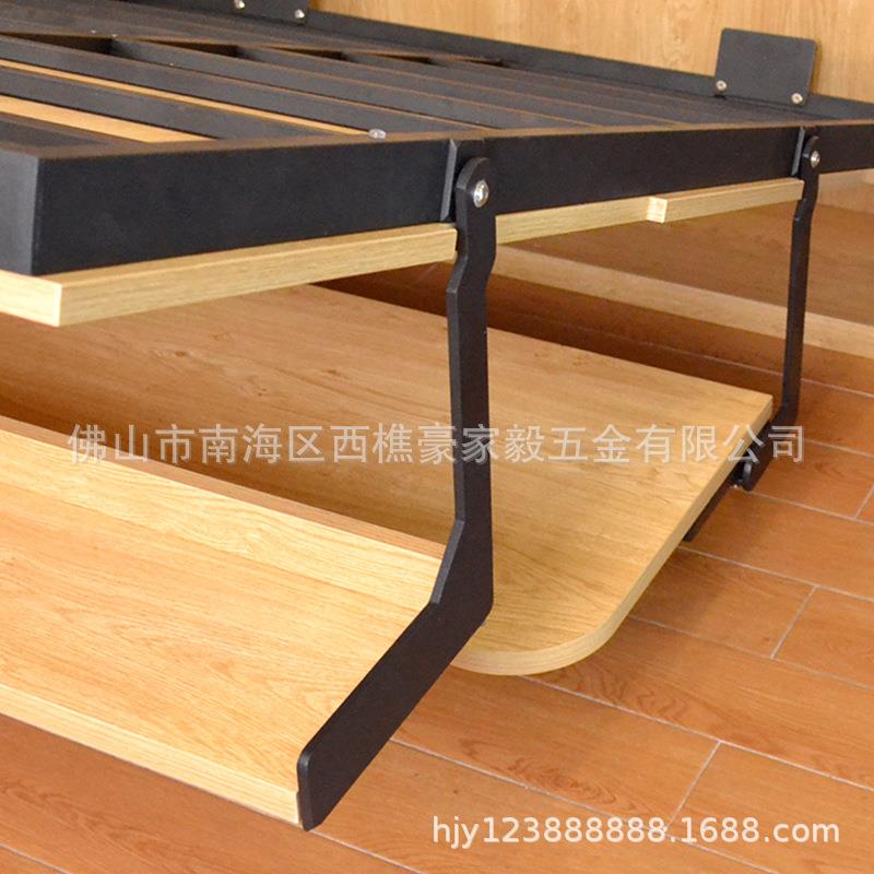 多HJY-YXC-功一隐形床手能动五配件带书架金带书桌式墙壁床体小户