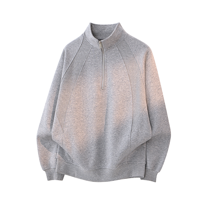 美式半拉链立领男士卫衣冬装今年流行宽松休闲质感硬挺长袖卫衣潮,男装,卫衣,淘宝优惠券,粉丝福利购,淘宝优惠卷