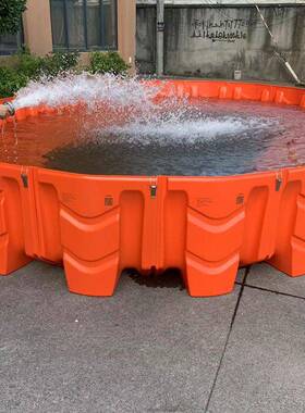 挡水板防洪防汛ABS红色塑料抗洪板L型地下车库物业组合移动式闸门