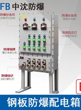 BXMD58防爆配电箱钢板焊接防爆非标铁箱控制柜触摸屏ExdbebIIBT6
