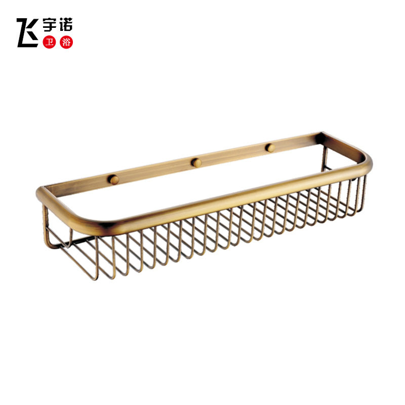 铜仿古轻奢浴室置物架45cm