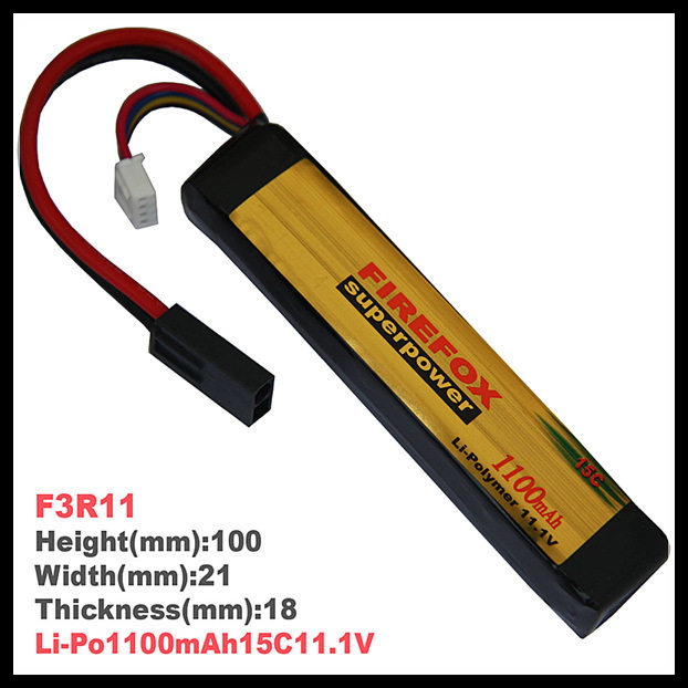 火狐F3R111100mAh锂聚合物电池