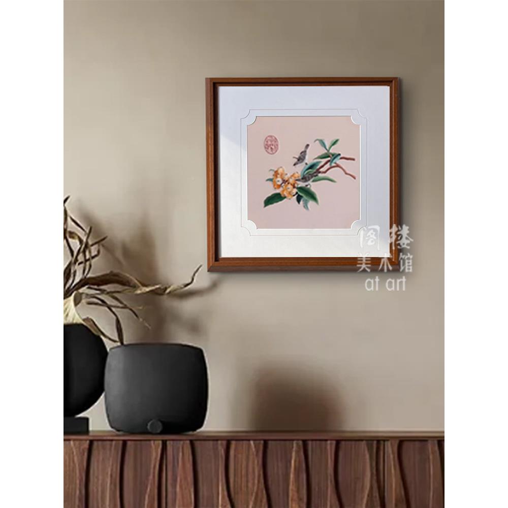 【BJS60022遗绣】新中式装饰画中国非风刺绣艺术客厅书母房玄关父