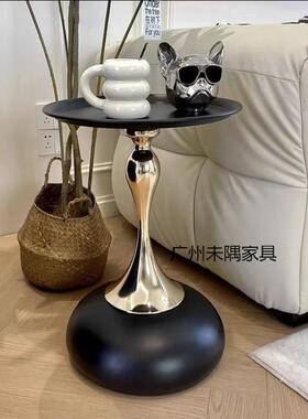 式极简桌子茶几轻奢沙发边红几JOJ简约现代客厅创意角几小网边意