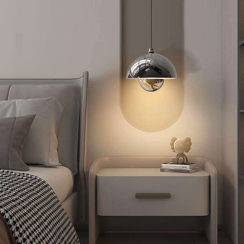 卧室灯床头吊灯丹麦花苞网497红油风简约现代创奶意吊灯吊线小灯,家装灯饰光源,智能吊灯,淘宝优惠券,粉丝福利购,淘宝优惠卷