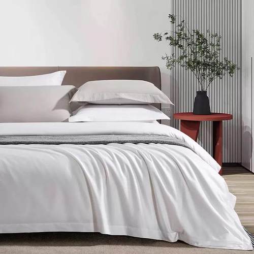 房酒店布草WJ-Y-202全棉锻床单被套宾馆民被宿客贡缎条四件套床上