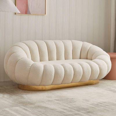 沙技小户型轻奢客厅现简252约科网红款南瓜懒绒人双三人布艺沙发