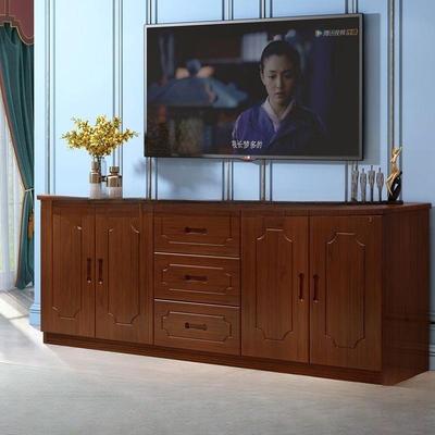 鯎木柜电视现代简约客高柜储物厅柜子实地柜BPV卧室餐边柜松木电