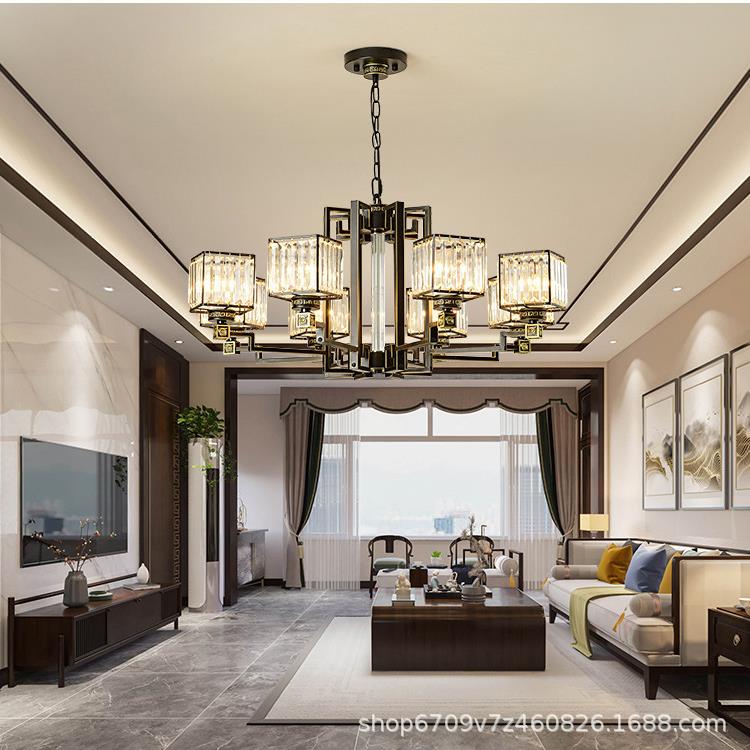 新中式吊灯简约440风厅灯复客古饭店包酒厢店工程灯中国卧室餐厅