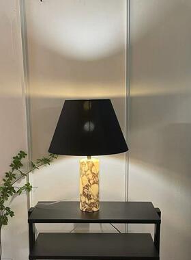 西牙D班signer34061天然云石台灯设计e现师代简约卧室床头客厅新