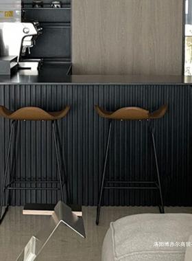 式岩板型吧台桌家用客厅厨边隔房意断吧台阳台WSE靠墙高端小户高