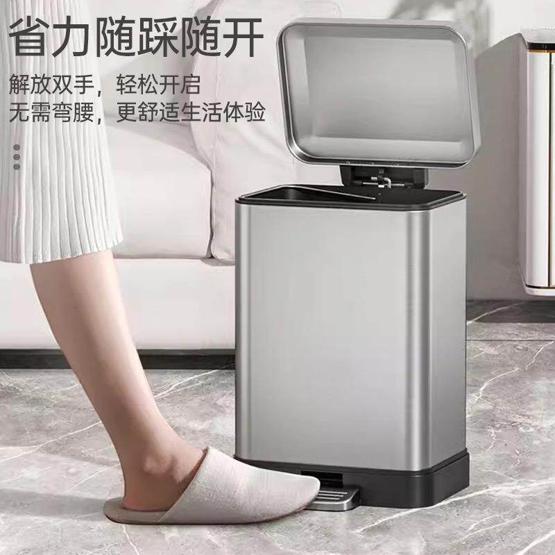 厨房垃圾桶家用带盖大脚号大容量专SNH用卫间生客厅所踩脚踏式厕3