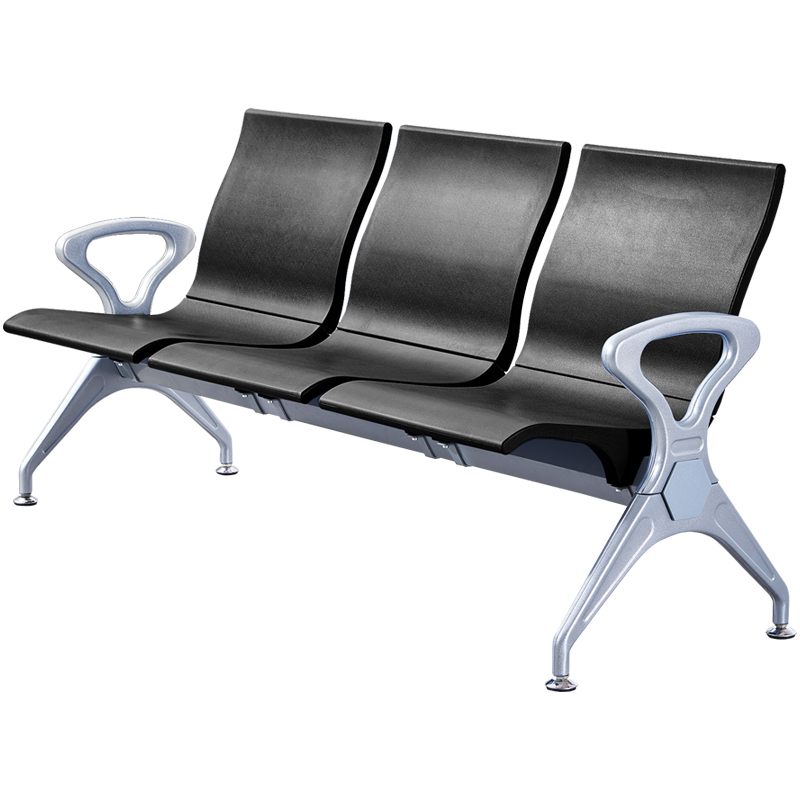 PU候诊椅聚氨酯排椅自结皮等候椅机场椅3人多人排椅等待椅连联椅