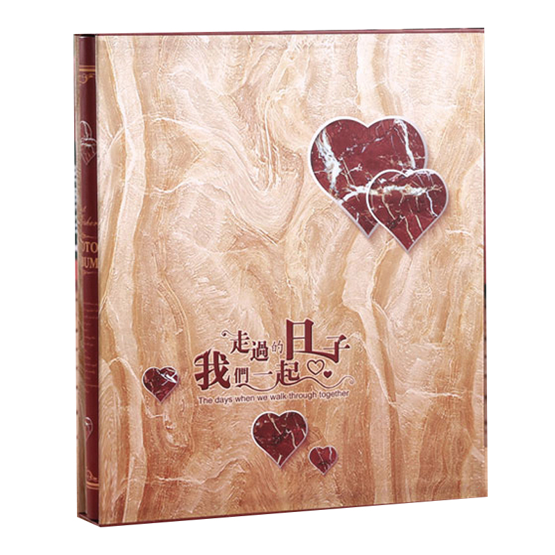 4寸5寸6寸过塑大6寸插页式相册本3R简约情侣纪念册家庭插袋式影集