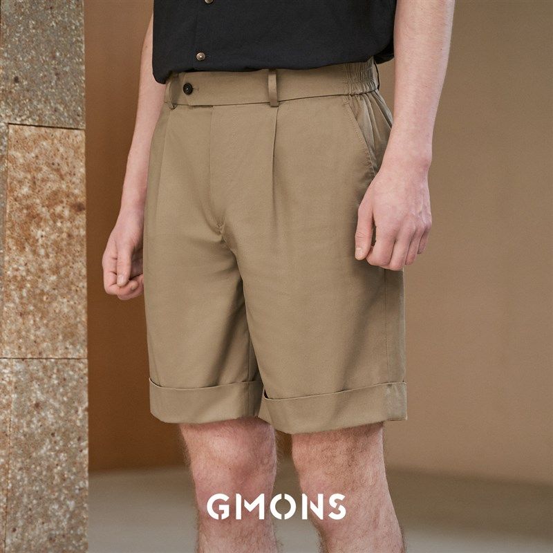 吉约蒙男士短裤卡其色直筒宽松休闲裤夏季五分裤,男装,短裤,淘宝优惠券,粉丝福利购,淘宝优惠卷