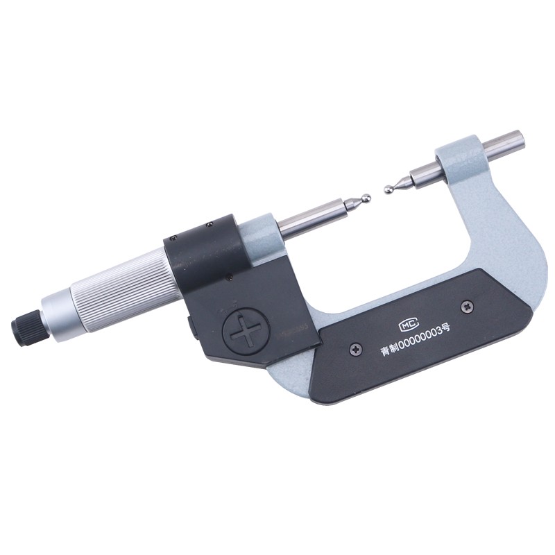 青量数显齿轮千分尺0-25 0.001电子齿轮外径测量千分尺螺旋测微器