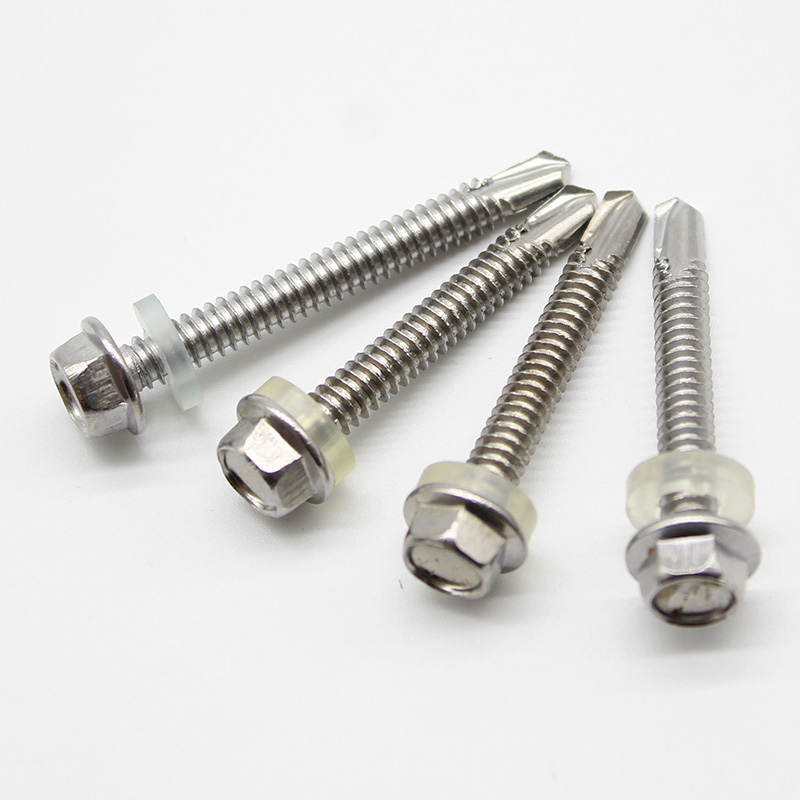 M4.8M5.5M6.3 410不锈钢外六角钻尾彩钢瓦燕尾自攻自钻螺钉螺丝