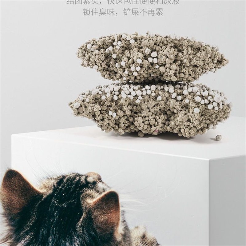 蜗居猫砂膨润土猫砂除臭无尘结团可冲厕所清香型成猫幼猫通用猫砂