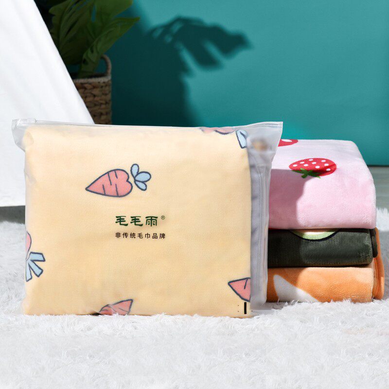 毛毛雨儿童毛毯豆豆毯小被子午睡宝宝婴儿夏季空调盖毯珊瑚绒毯子