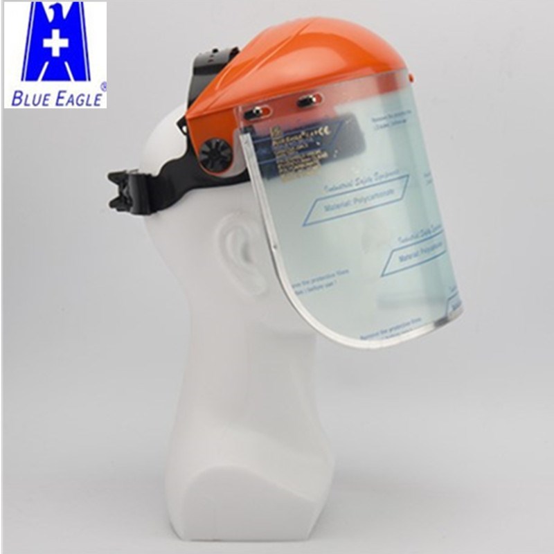 蓝鹰面屏FC48T抗冲击防石子飞溅面具1.5厚PC透明面屏打磨面板