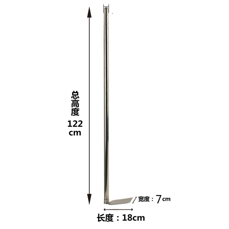 潘易不锈钢园艺农用长大锄头防脱菜园开垦松土翻地工具开垦锹