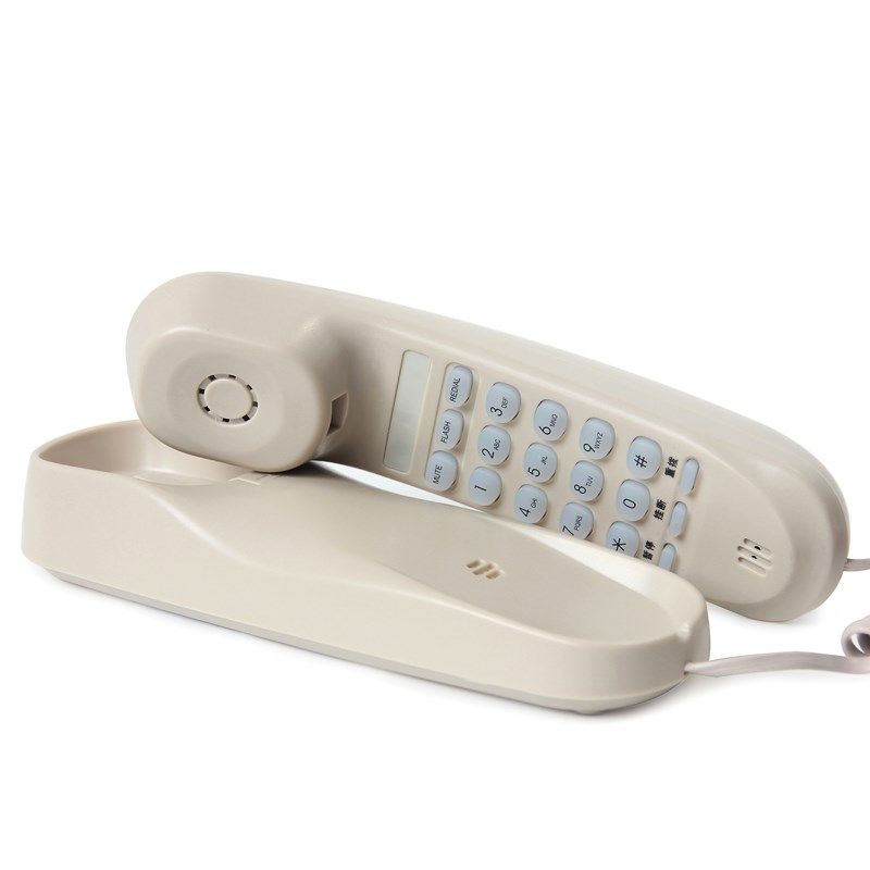 斐创电话机壁挂式小分机 家用固话座机挂墙 客房卧室宾馆酒店挂机