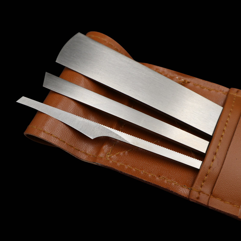 维扬扬州三把刀 3A白钢修脚刀专业技师修脚工具扦脚刀家用款3件套