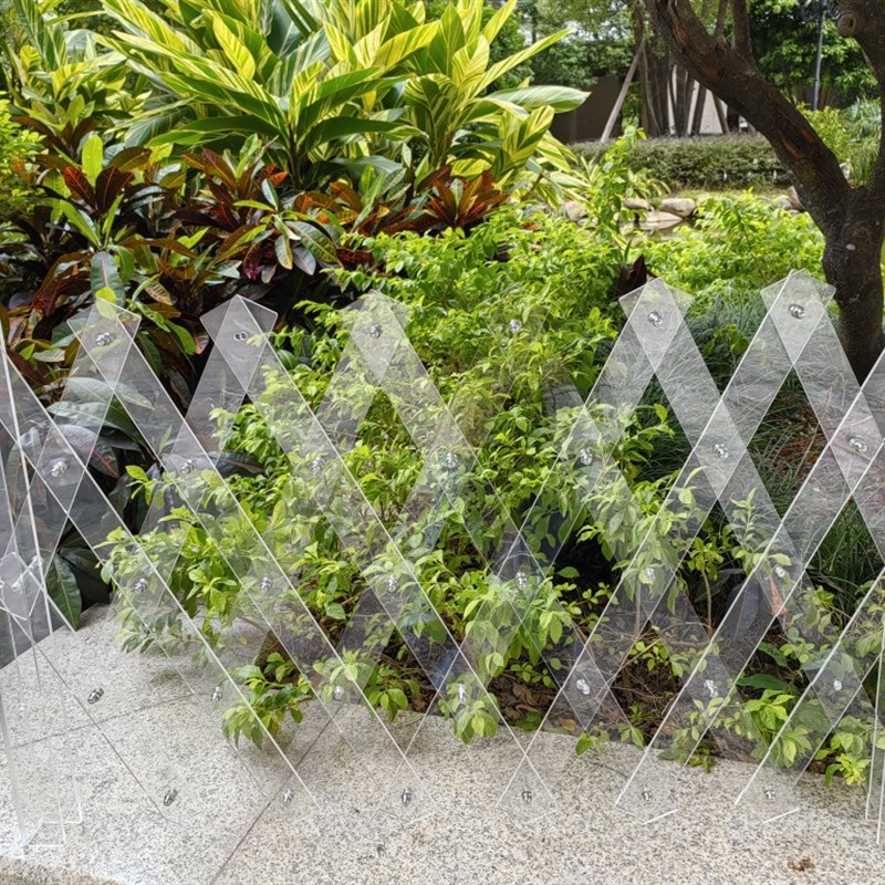 亚克力宠物隔离门栏楼梯免打孔兔子围栏栅栏护栏透明可伸缩围栏