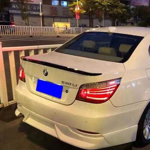 适用于E60顶翼04-10款宝马5系尾翼 E60尾翼专用? 免打孔烤漆尾翼