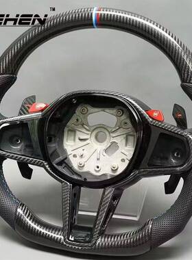 适用于宝马G80G82G87M3M4G20G22G26升级CS款碳纤维方向盘