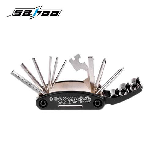 现货携虎鲨SAHO自行车维修包便实O用工具组合套装带21040打气筒