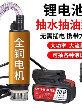 锂电抽油泵3120W大功率水迷你小2型吸池油泵便携油泵21V4v抽水泵