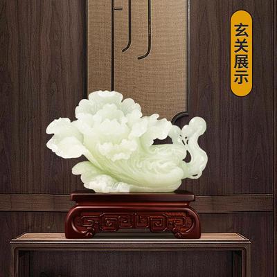 玉用白菜家摆PDD10247中式电视柜招财客厅公司玄关高档装饰开业件