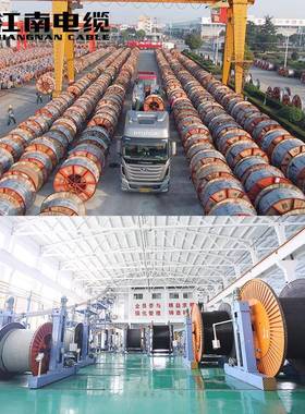 江南电缆五彩Y29316JV3*10+1*6工铜芯电缆线户外电力程电缆3芯+1