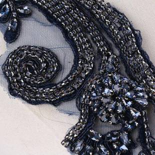 重工玻璃钻婚钉珠多色服装演出服纱服肩部对花013礼装配饰配服件