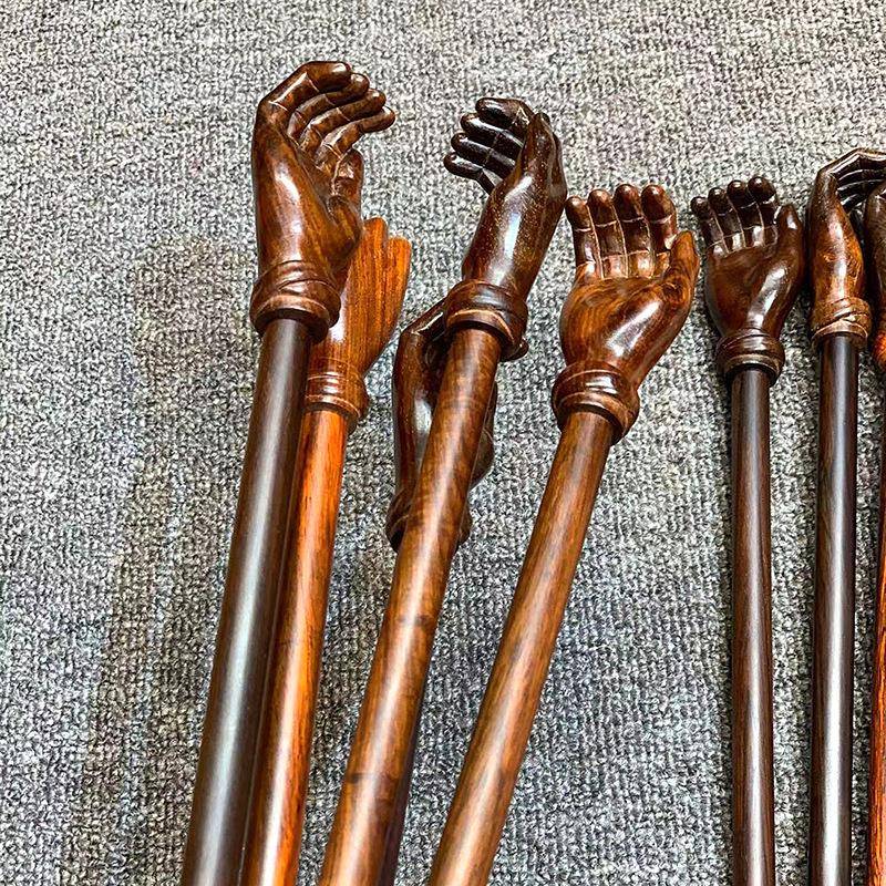 红木挠痒痒不求抓人实木背部小扒抓红酸枝保老人挠子痒扒按摩大红