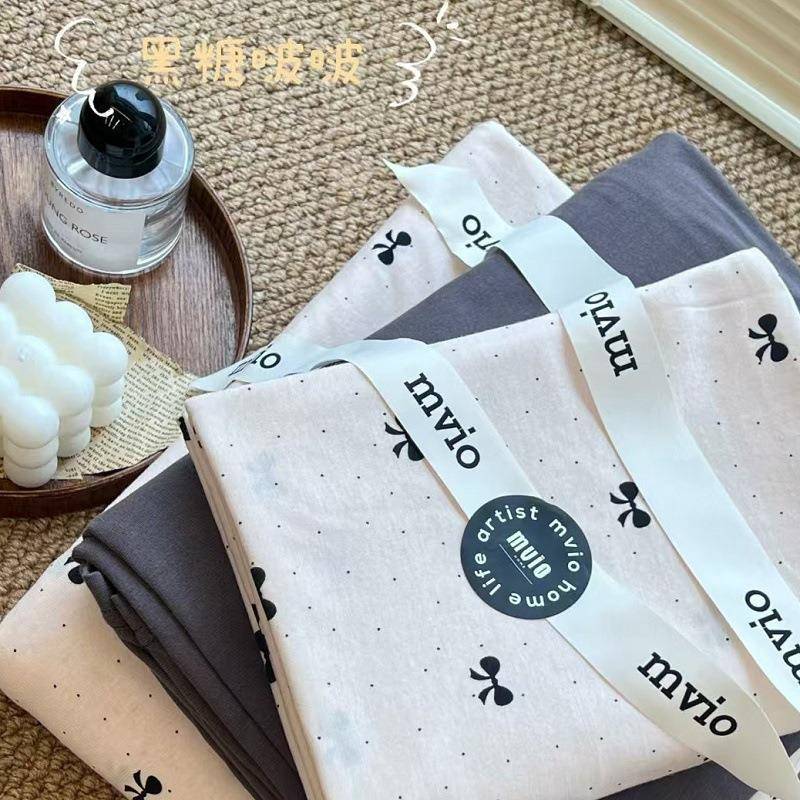 A上类母婴6级0S全棉针织棉古小碎花床用品四复件套被套床YFYP2024