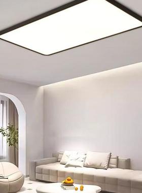 薄无厅缝隙客灯D吸UPJ顶灯202超5新款网红简约现代LE凌晶板中山灯