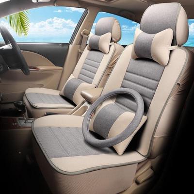 上英伦sc715汽利车坐海吉全球鹰gx7全SMI垫包围专用亚麻座套四季