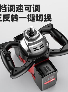 电地钻充电挖LLT动坑洞机种树打机种农用植钻孔打桩机锂电大功率