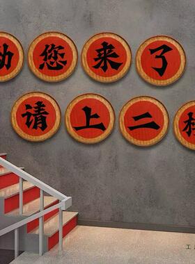 手绘竹箕子圆簸画竹制品农家乐饭编店墙面装饰挂件墙饰墙面CPY挂