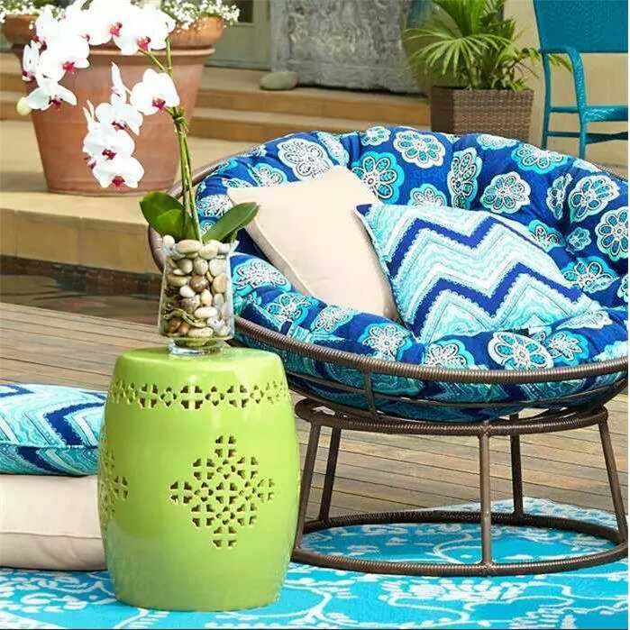 新中式镂创中国结BHO设计茶几瓷鼓凳椅子花园空意摆陶件梳妆客厅