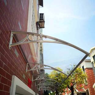 铝合金雨棚户外庭户院34707露台窗遮棚阳台家用阳防挡雨无声PC透