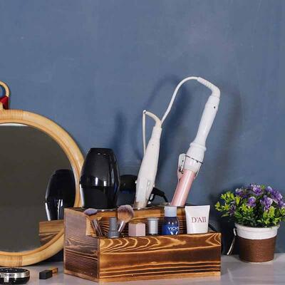 木质具吹风21416机支架收纳盒发架型工纳浴室用品存储架和梳收妆