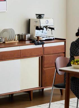 中古风餐边UEF柜古实木边柜玄关柜客推厅储物复收纳抽屉柜门拉斗