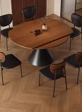 中小古风实木折叠桌2租025新款出房59257用饭桌户型吃饭桌子可变