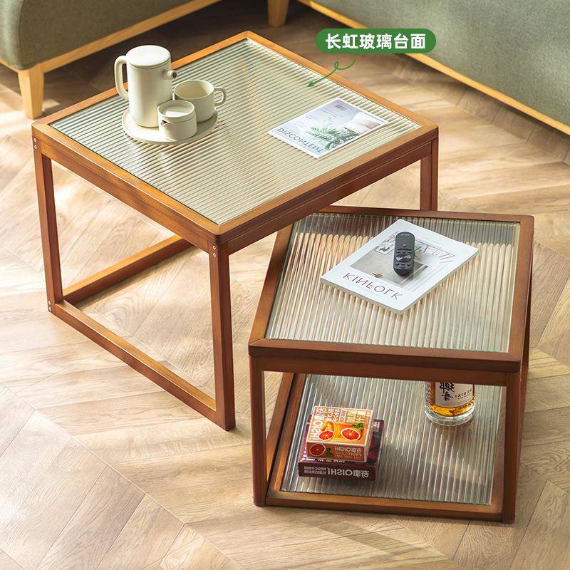小618NZCJ茶几组现合代简玻璃家用厅茶几茶台极简风客小户型移动
