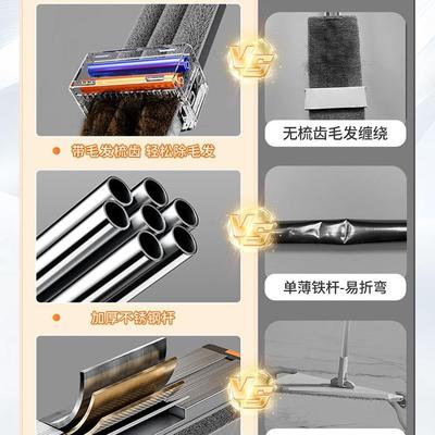 号2025新款平板拖把用一拖净免手洗懒人大墩布干湿IQA家用两拖地