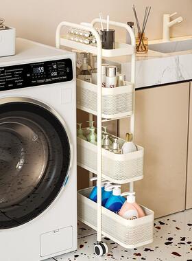 多层置物架箱窄夹缝隙柜ZRC厨房置物架落地收卫冰小推车生间抽拉